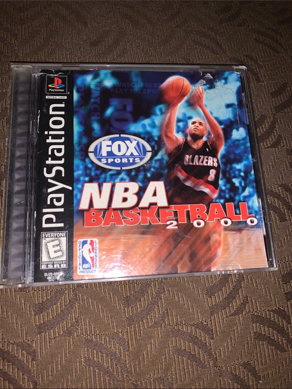 Sony PlayStation NBA Basketball 2000 Blue & Red Cover